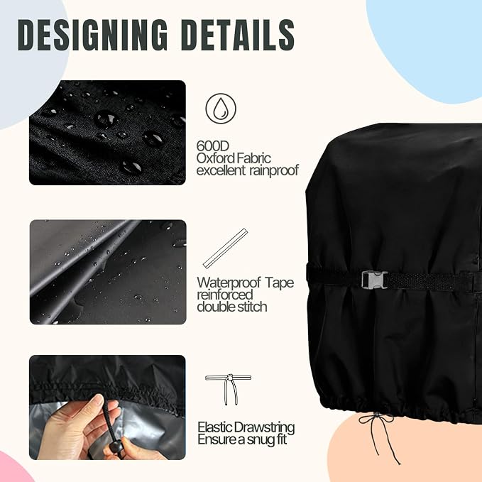 Welding Lead Reel Cover for Outside,Waterproof Double Weldings Cable Lead-Reels Protector,Heavy Duty Double Reel Shield Compatible with Welding Trailer & Industrial Truck (18x14x28in,Black)
