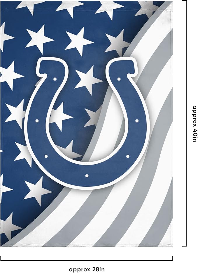 NFL Double Sided Team Logo Vertical Flag (40" x 28")