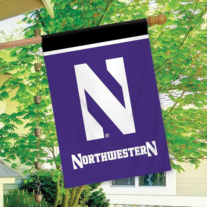 Northwestern University NCAA House Flag 28" x 40" Briarwood Lane