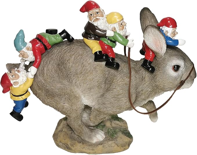 Sunthus Funny Garden Gnomes Decorations for Yard | Bunny Statue Outdoor Decor For Rabbit Lover