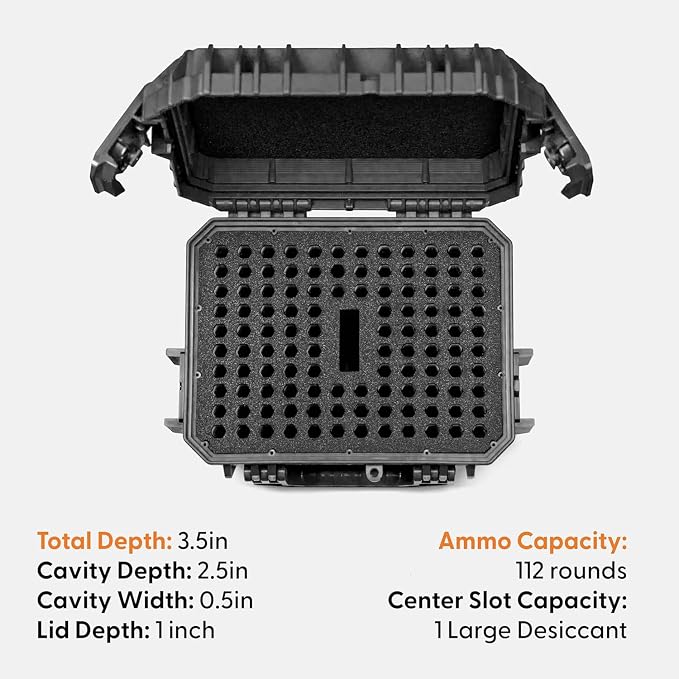 Evergreen Rifle Ammo Cases - Multiple Options - Compatible with 223, 5.56, 300 BLK, 7.62/43 Win, 6.5 Creedmoor, 30-06 / 12GA, 16GA, 20GA / 7.62, 30-06, 308 Win / 338 Lapua
