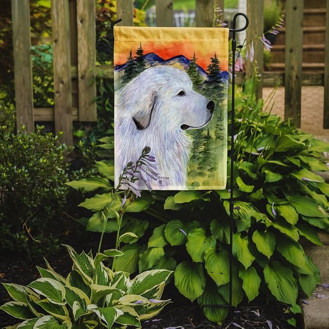 Caroline's Treasures SS8236GF Great Pyrenees Garden Flag Mailbox Flag Decorative Yard Flag Banner Outside Patio Artwork Yard Flower Beds, Garden Size, Multicolor