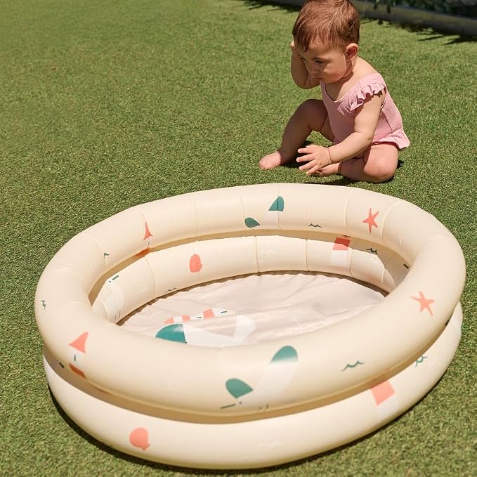Miniland Inflatable Baby Pool Lighthouse 60 cm - Children's Pool for Outdoor Use | Compact, Lightweight and Easy to Transport | Ideal for Garden, Beach or Patio | Summer and Water Fun