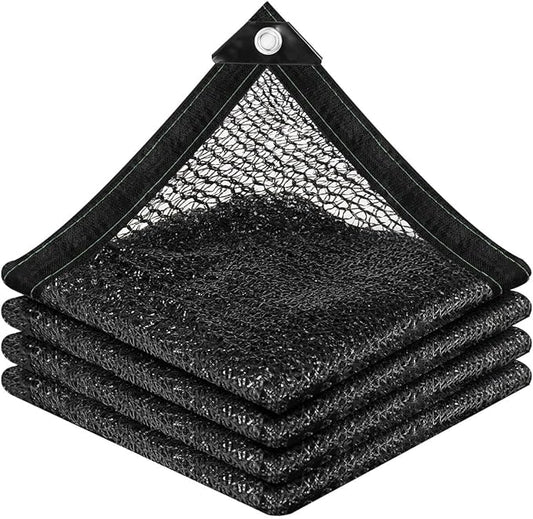 vensovo 30% Sunblock Shade Cloth Net Black Resistant - 10x25 Ft Garden Shade Mesh for Plant Cover, Greenhouse, Chicken Coop, Kennels, Tomatoes Plants