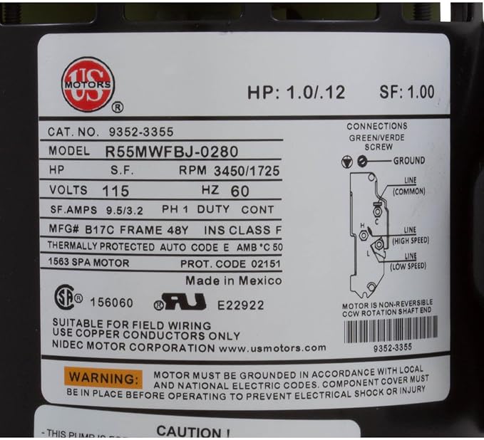 Aqua-Flo 1.0 Horsepower 115 Volts 2-Speed Pump FMHP - 02110000-1010