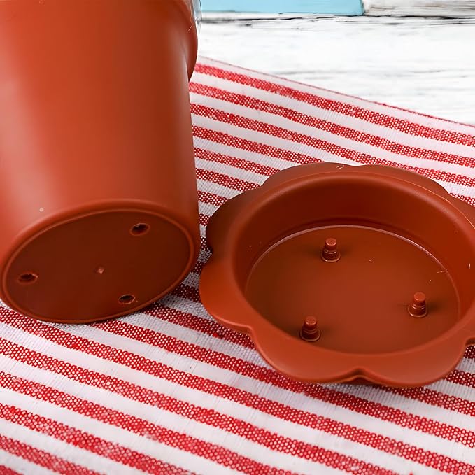 20 Pcs Nursery Pots with Humidity Dome, Cupcake Plant Nursery Pots with Bring A Plate and Shovel, Planting Cups for Seeds for Indoor Gardening and Plant Propagation