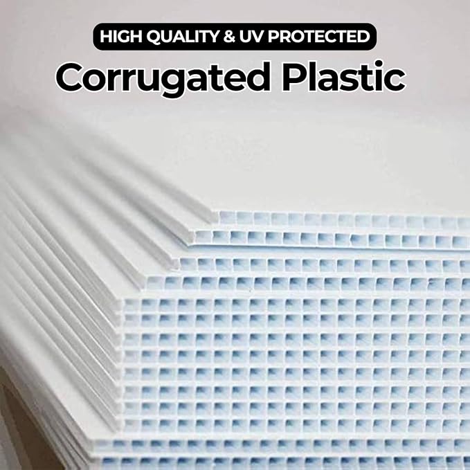 Poop Happens – Be a Responsible Pet Owner! Yard Sign by DC | 24"x18" Double Sided Pets Garden Sign with 13” Metal Stakes | Outdoor Signs Waterproof for Lawn, Patio, Sidewalk & House | Set of 2