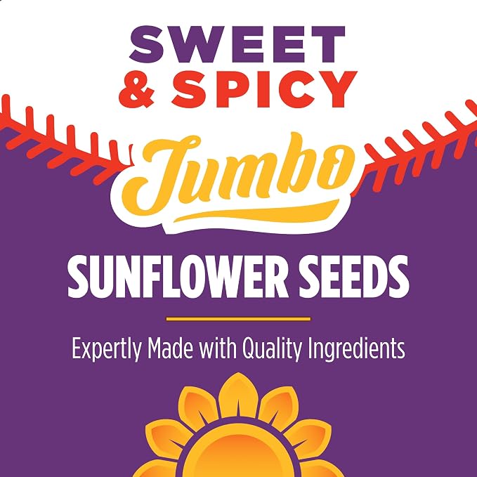 DAVID Jumbo Sunflower Seeds, Sweet and Spicy Flavor, 5.25 oz.