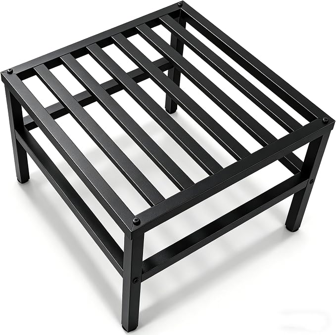 Plant Stand Outdoor Indoor, 20 Inch Large Metal Plant Stand Outdoor Heavy Duty Plant Stands Flower Pot Stand Wrought Iron Pedestal Stand for Garden Patio Living Room
