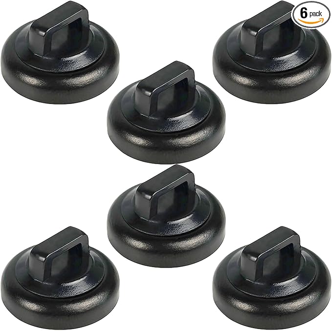 Magnetic Zip Tie Mounts Magnet Cable Tie Mount Clips Base Automotive Wire Cable Management Wire Clips Management for Car Boat Trailer Marine Office Electrical Wiring (Black 6 Pcs)