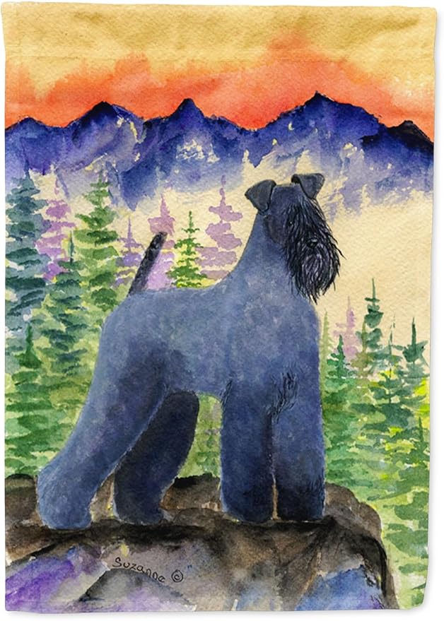 Caroline's Treasures SS8223GF Kerry Blue Terrier Garden Flag Mailbox Flag Decorative Yard Flag Banner Outside Patio Artwork Yard Flower Beds, Garden Size, Multicolor