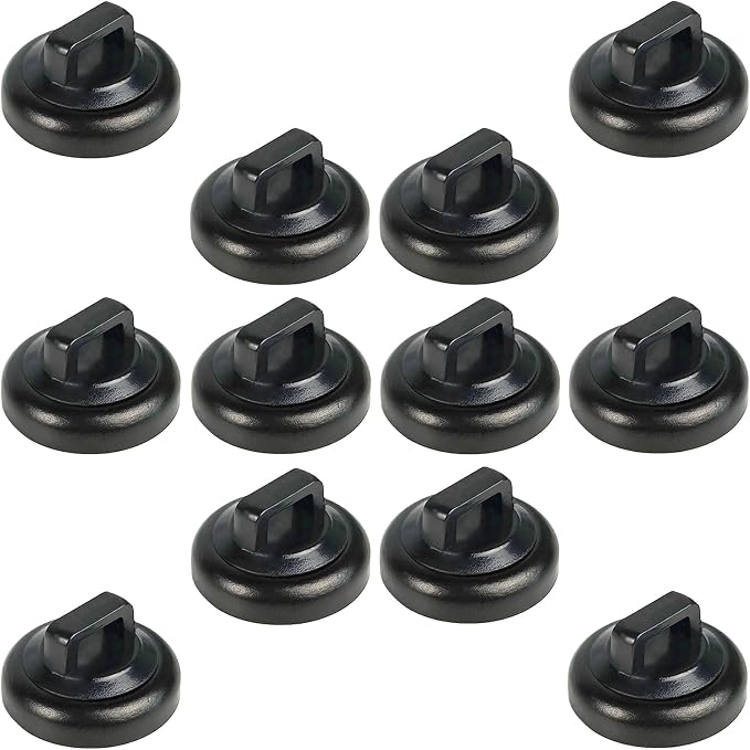Magnetic Zip Tie Mounts Magnet Cable Tie Mount Clips Base Automotive Wire Cable Management Wire Clips Management for Car Boat Trailer Marine Office Electrical Wiring (Black 12 Pcs)