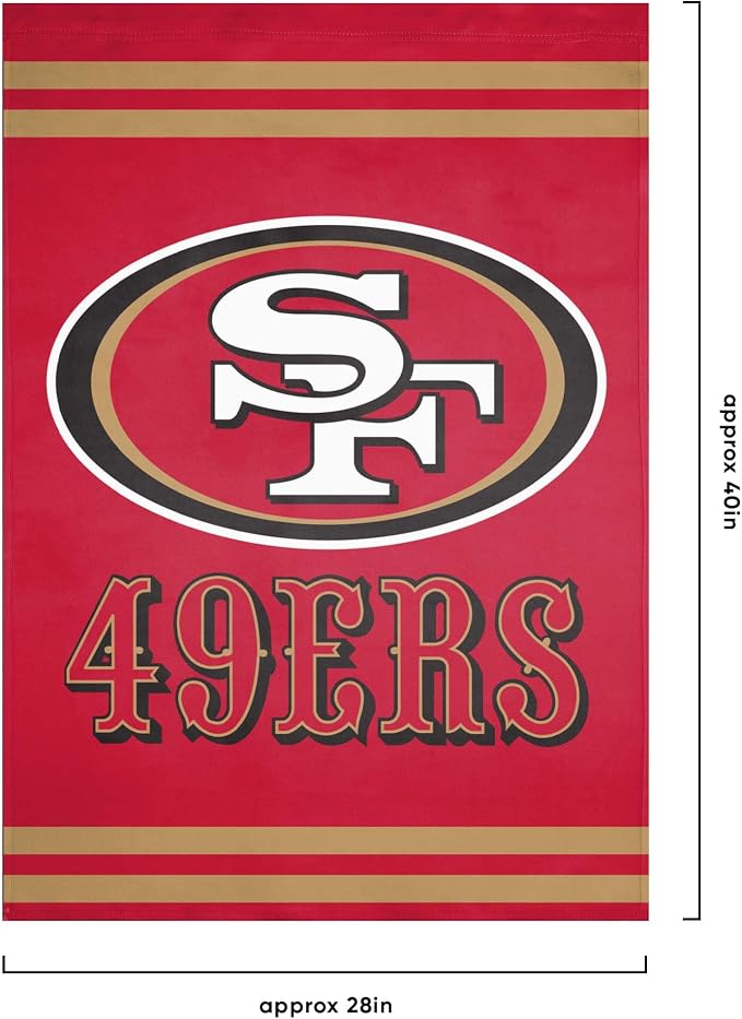 NFL Double Sided Team Logo Vertical Flag (40" x 28")