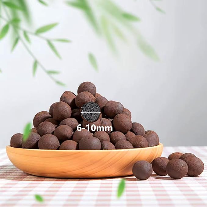 ORIMERC Leca Clay Pebbles for Plants Hydroponic Come with 2 inch Net Pots 12 Pack, Self Watering Rope & Plant Labels, Clay Balls for Plants Growing Aquaponics Orchid Drainage Terrarium
