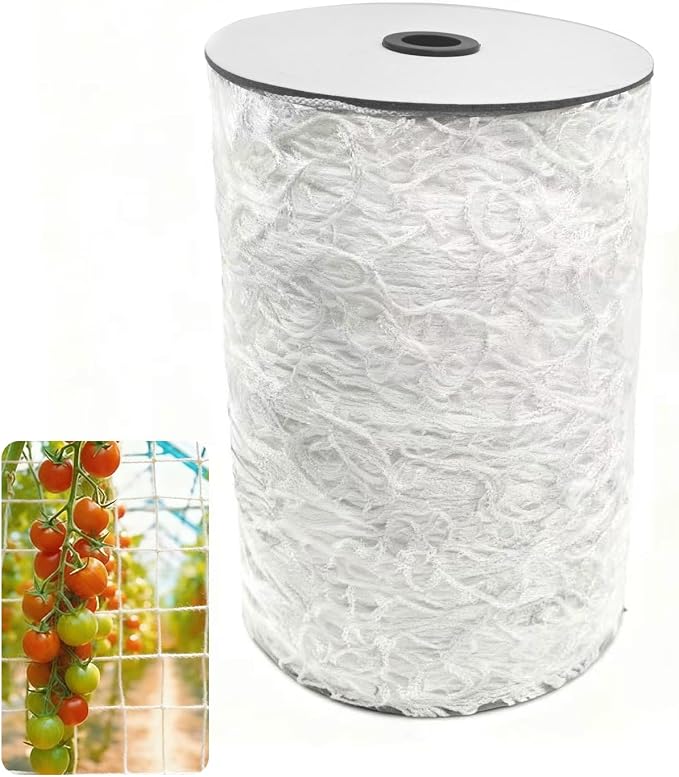 Soft Mesh Nylon Trellis Netting Roll, 5 x 350 Ft Heavy Duty Reinforced Garden Plant Support Mesh for Climbing Plants,Garden Melons Vegetables, Grape Racks, Hydroponic