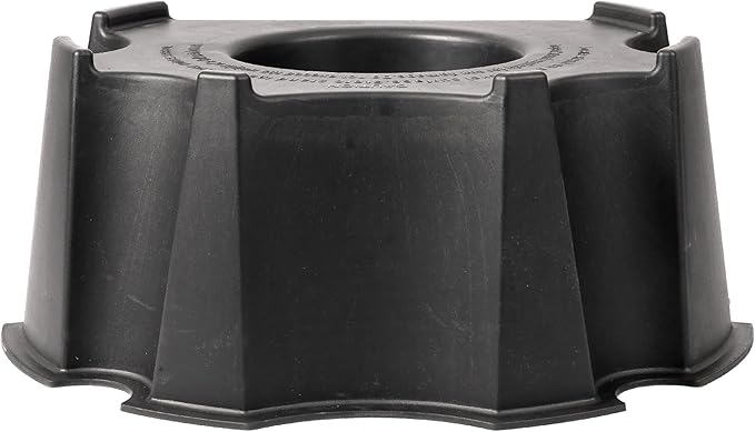 RTS Home Accents 55-Gallon Rain Barrel Stand, Made from 100% Recycled Material, Black