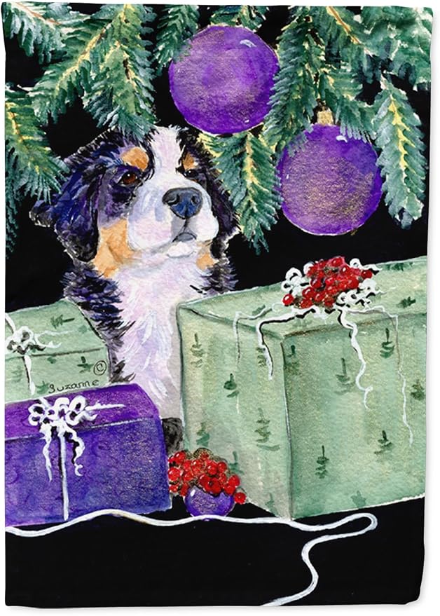 Caroline's Treasures SS8582GF Bernese Mountain Dog Garden Flag Mailbox Flag Decorative Yard Flag Banner Outside Patio Artwork Yard Flower Beds, Garden Size, Multicolor
