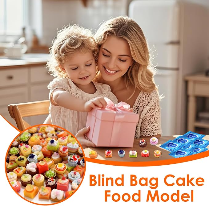 Mini Glow In The Dark Animal Resin Models, Resin Animals Mystery Bags, Individually Wrapped Blind Bags Tiny Animal Figurines, Collectible Mini Animals For Fairy Garden, DIY Crafts (100, Cake)
