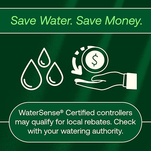 Rain Bird ARC6 App-Based Indoor Smart WiFi Irrigation Sprinkler Timer/Controller, 6-Zone/Station, EPA WaterSense Certified, Compatible with Alexa, Indoor 6-Station