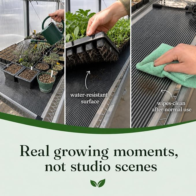 Seedling Heat Mat 11" x 60" - Large Propagation Plant Heating Pad for Multiple Seed Trays, Germination, Rooting Cuttings, Greenhouse and Indoor Gardening, Made in USA