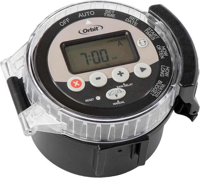 3-Pack Orbit 57865 Battery-Operated Sprinkler Timer, Black