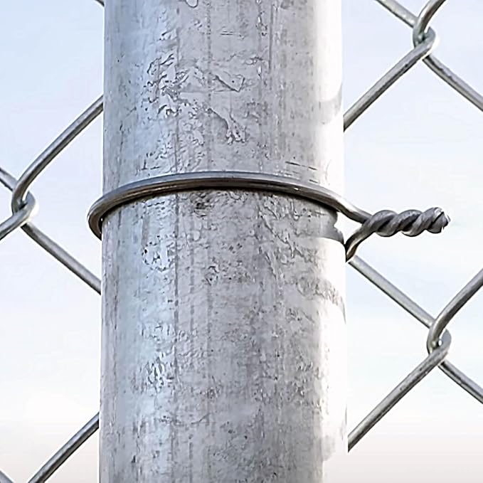 2-3/8" 9 Gauge Preformed Chain Link Fence Twist Tie Wire for Installing Chain Link Mesh. CASE Qty 500