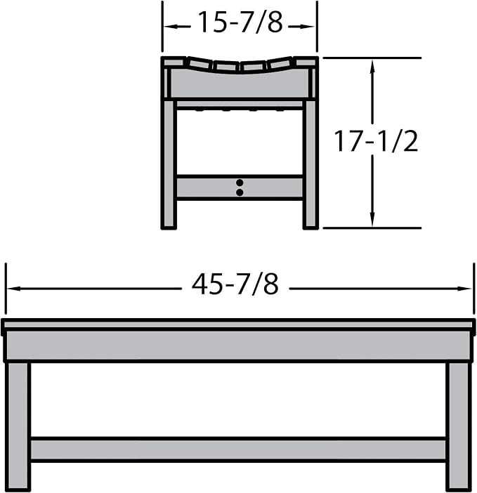 Sequoia Professional Commercial Grade Weldon Backless Picnic Bench, 4ft, Woodland Brown