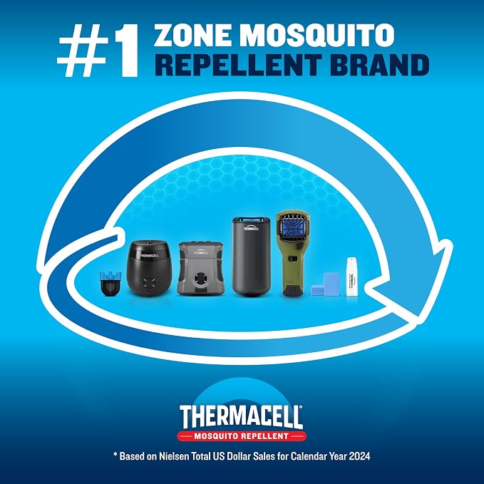 Thermacell Fuel-ZoneGuard Extreme Fuel Powered Mosquito Repeller with 15-Foot Zone of Scientifically Proven Outdoor Protection; Patio Shield; 12-Hr Refill; Hunting Bug Spray Alternative; Scent Free