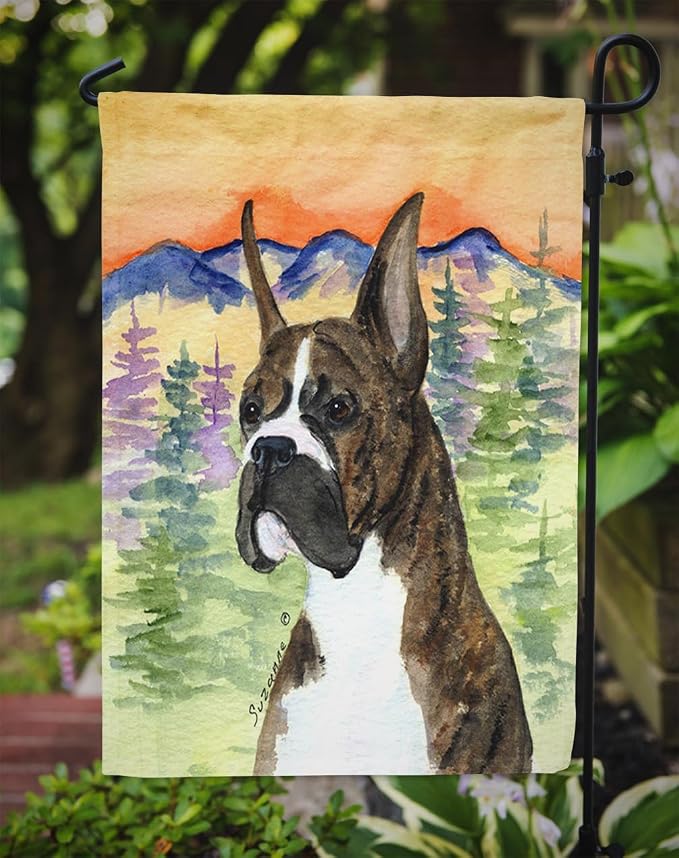 Caroline's Treasures SS8199GF Boxer Garden Flag Mailbox Flag Decorative Yard Flag Banner Outside Patio Artwork Yard Flower Beds, Garden Size, Multicolor