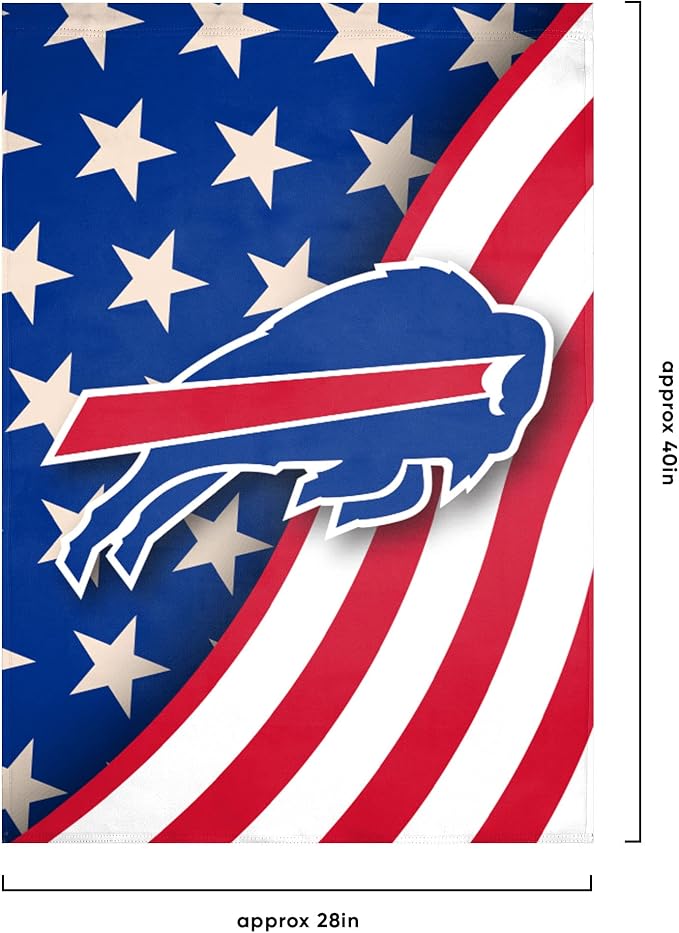 NFL Double Sided Team Logo Vertical Flag (40" x 28")