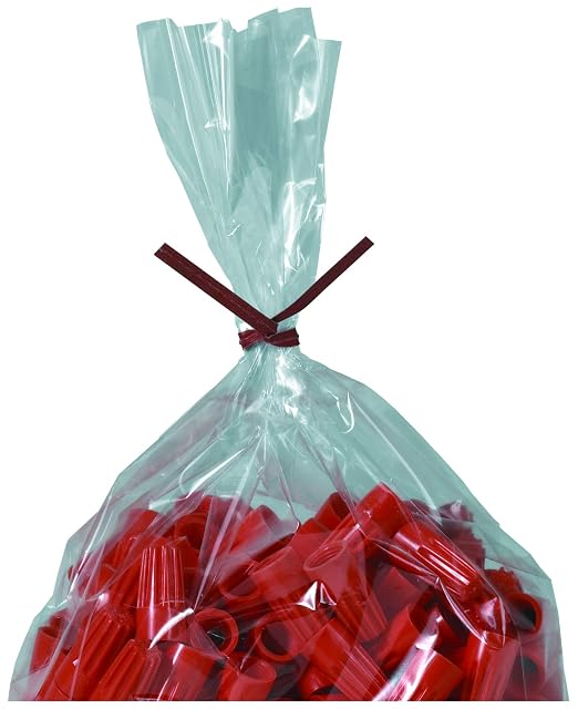 Aviditi Reusable Red Paper Twist Ties, 10" Length, Use to Seal Bread, Gift, and Treat Bags or for Bundling Cables and Wires (Case of 2000)
