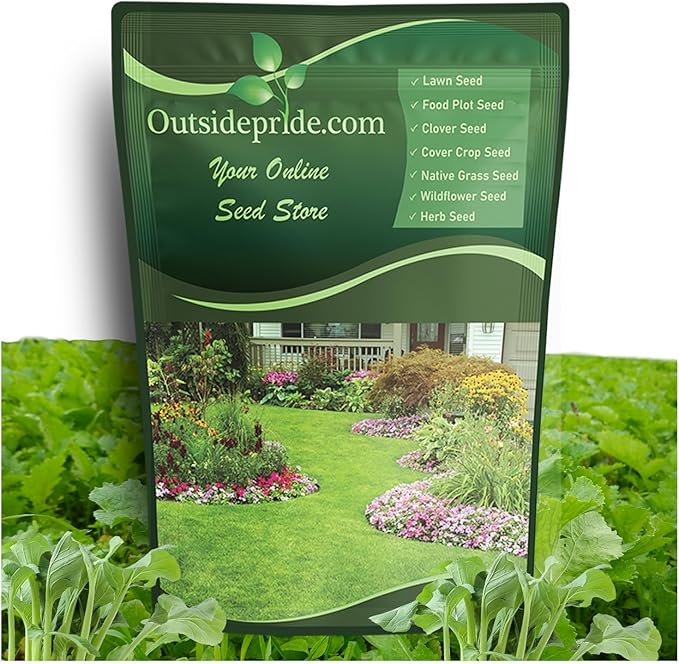 Outsidepride Purple Top Turnip Seeds - 5 Lbs High-Yield, High Protein Turnip Seed, Ideal Cover Crop, for Forage, Grazing Livestock, High Energy Deer Food Plot & Soil Improvement