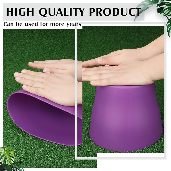 Yinder 32 Pcs 6 Inch Nursery Pots Flower Pots Colorful Plastic Plant Pot Seed Starting with Saucers and Drainage Holes Plant Container for Herbs Houseplants Seeding Nursery Flowers