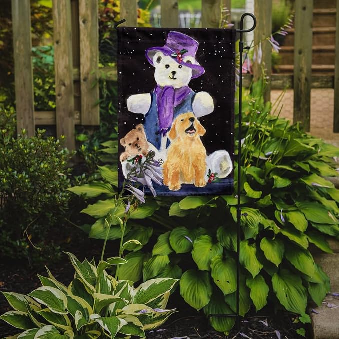 Caroline's Treasures SS8954GF Golden Retriever Garden Flag Mailbox Flag Decorative Yard Flag Banner Outside Patio Artwork Yard Flower Beds, Garden Size, Multicolor