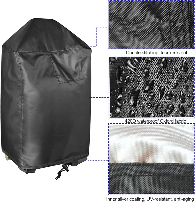 Pressure Washer Cover, Waterproof Cover for Smart Electric Gas Pressure Washer Machine, Outdoor Dust Cover for Electric High Pressure Cleaner (Black, 19.8x19.8x31.5inch)