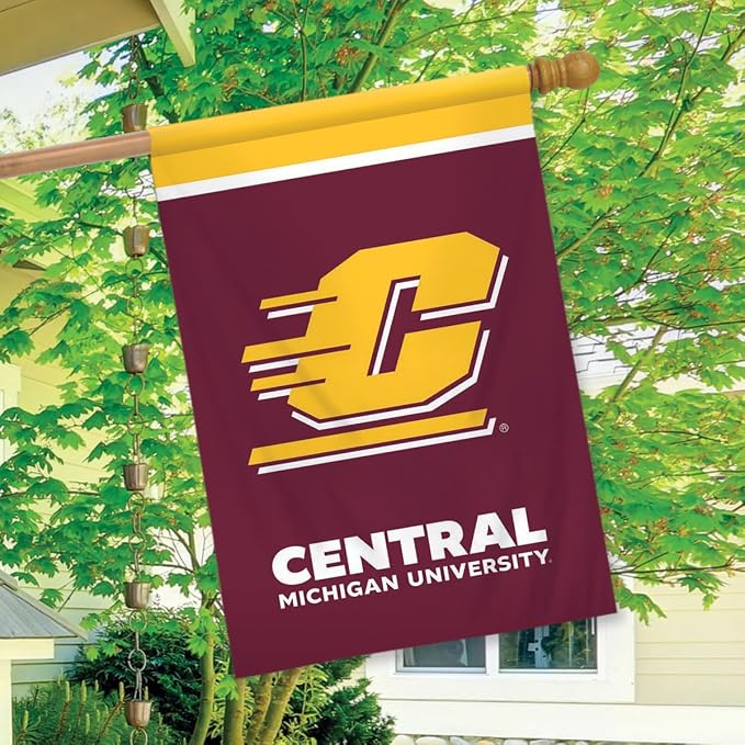 Central Michigan University NCAA House Flag 28" x 40" Briarwood Lane