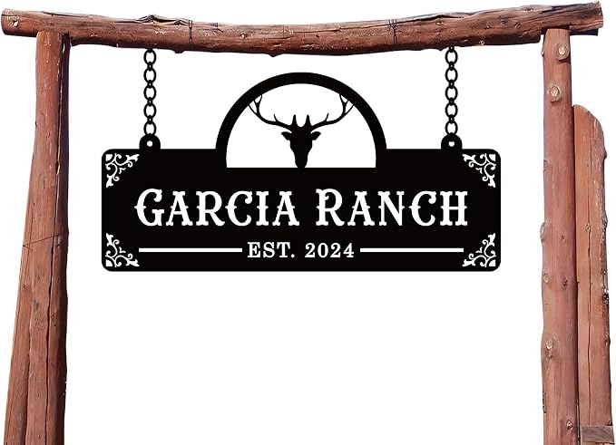 Personalized Metal Farm Sign, Indoor Outdoor Custom Metal Farm Sign for Ranch or Farm House, Farm Family Name Sign, Ranch & Farmhouse Signs Wall Decor, Farmer Gifts, Housewarming Gift