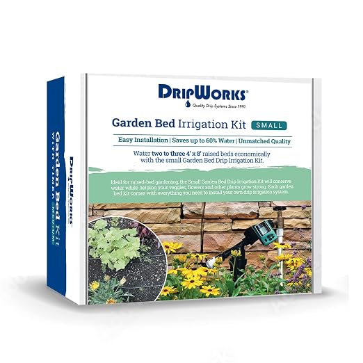 Dripworks Premium Garden Bed Irrigation Kit for Watering Plants in Raised Garden Bed - Waters Upto 3 Beds (4'x8') | Agricultural Grade Components | Trusted Brand Since 1991