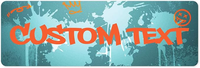Custom Sign, Custom Street Sign, 11 Font Colors, 13 Font Styles, 4 Hole Options, 22 Sizes, 6x18 Inches, Rust Free DiBound, Fade Resistant, Made in USA by My Sign Center (Graffiti)