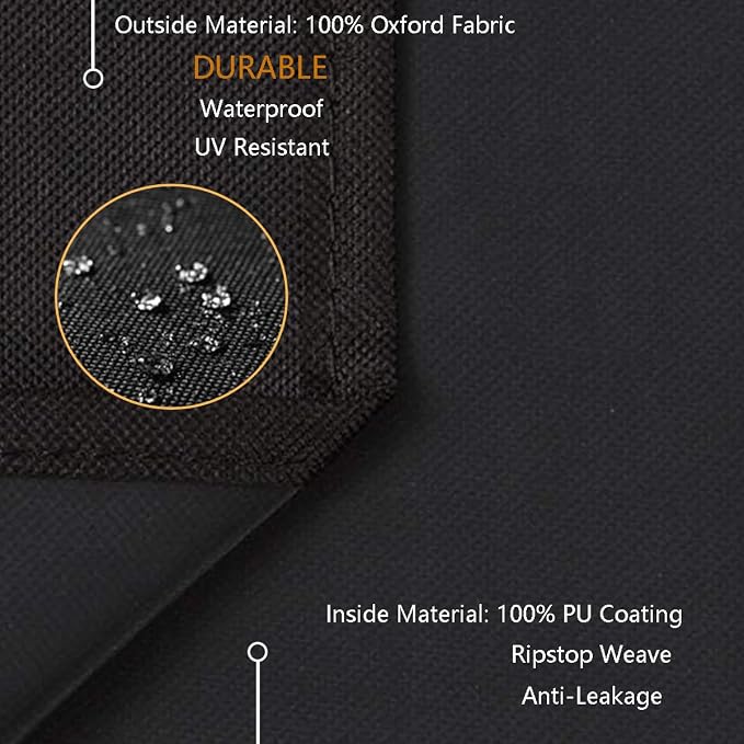 Forklift Protection Cover All Weather, Forklift Cover Waterproof 600D Fits All Forklifts Up to 8000Lb, Sun Rain Snow UV Zipper Door Windproof Buckle Organizer Bag