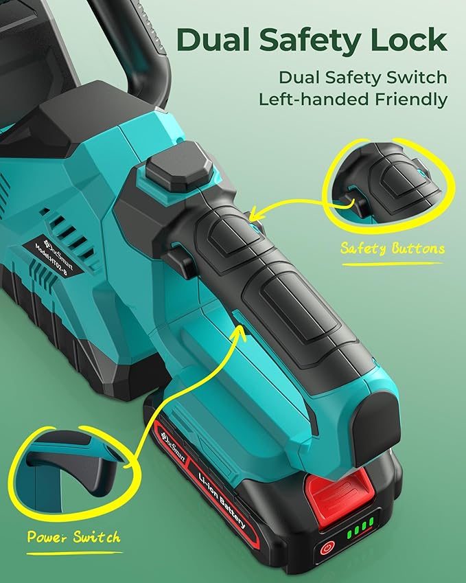 Hedge Trimmers Cordless with Battery, 3000RPM Brushless Electric Bush Clipper with 2 Pack Rechargeable Batteries, 20'' 180° Rotatable Head, 2/3'' Blade Gap, Gardening Gifts for Men Dad Father