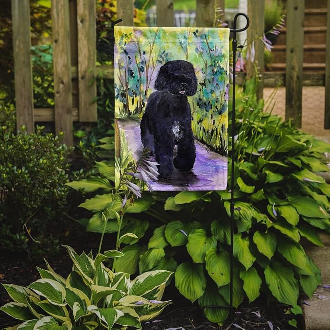 Caroline's Treasures SS8264GF Portuguese Water Dog Garden Flag Mailbox Flag Decorative Yard Flag Banner Outside Patio Artwork Yard Flower Beds, Garden Size, Multicolor