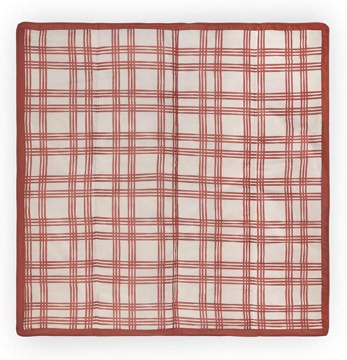 Little Unicorn 5'x10' XL Outdoor Family Picnic & Beach Blanket | Durable & Water-Resistant Fabric | Compact Fold & Easily Wipes Clean | Zipper Pocket (Picnic Plaid)