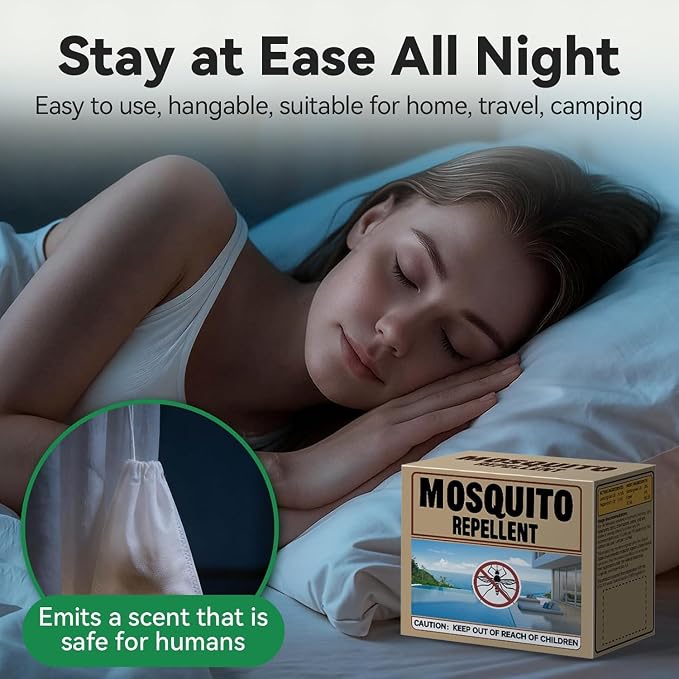 Mosquito Repellent 36 Balls for Patio, Natural Mosquito Repellent Indoor & Outdoor Use, Mosquito Deterrent for Yard, Keep Mosquito Away from Room/Front Door/Camping Safely