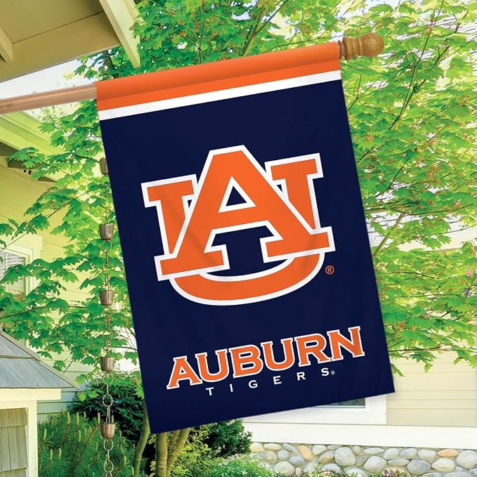 Briarwood Lane House Flag 40x28 For Outdoor Auburn Tigers NCAA Licensed House Flag