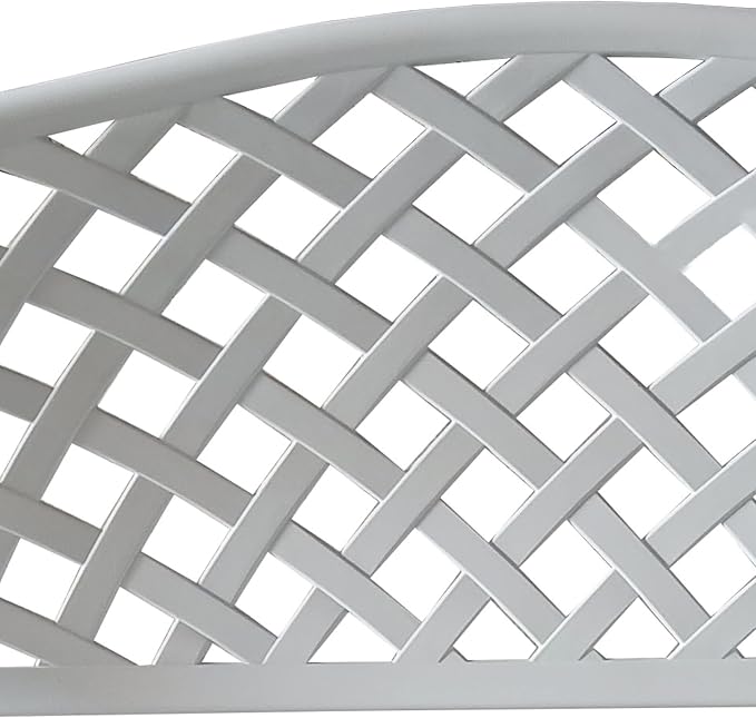 Oakland Living Outdoor Aluminum Modern Patio Bench Loveseat