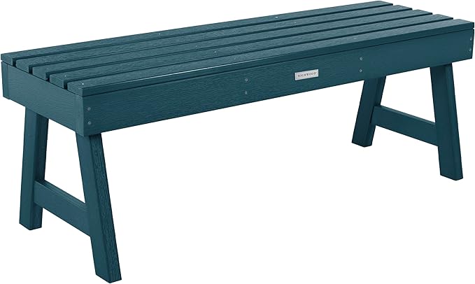 Highwood Weatherly Backless Bench, 4-Feet, Nantucket Blue
