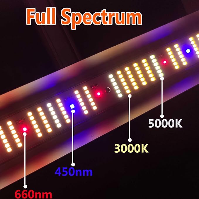 FARMLITE LED Grow Lights for Indoor Plants Full Spectrum Growing Light Bar Plant Hanging Growing Lamps Seedling Daisy Chain Dimmable Board 4x4ft Coverage (240watts)