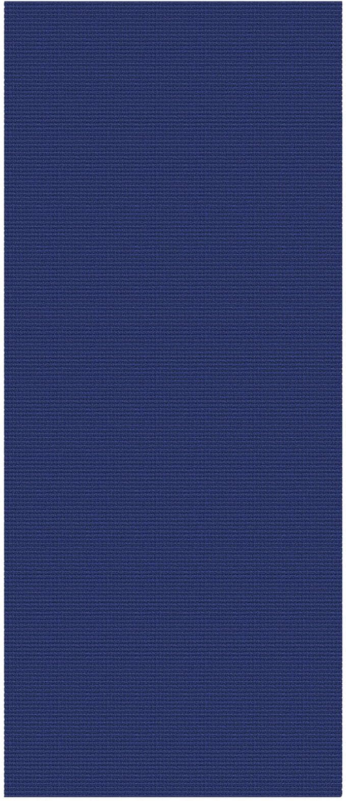 KOZYFLY Woven 3x7 Washable Kitchen Runner Rug, Non Slip Wide Runners for Hallway, Cotton Entryway Runner, Braided Floor Carpet for Entry, Kitchen, Bedside, Hall, Royal Blue/Navy