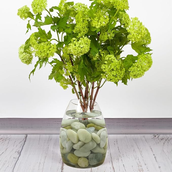 FANTIAN 20 lbs Jade River Rocks for Landscaping, 1-2 Inch Decorative Pebbles River Stones for Plants Indoor, Vases, Yard, Crafting and Garden